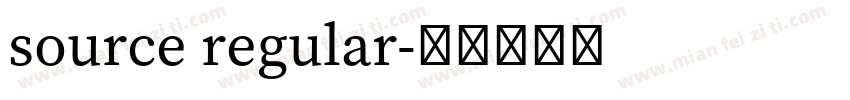 source regular字体转换